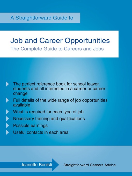 Title details for Straightforward Guide to Job and Career Opportunities by Jeannette Benisti - Available